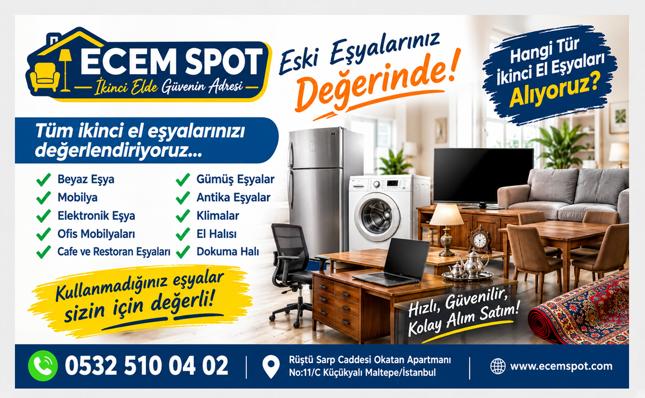 Hangi Tür İkinci El Eşyaları Alıyoruz